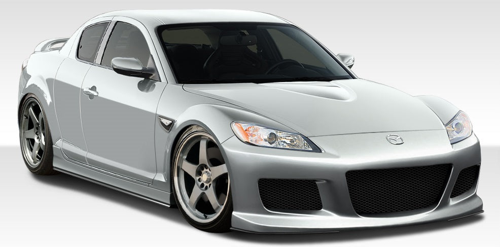 2009-2011 Mazda RX-8 Duraflex M-1 Speed Body Kit - 4 Piece - Includes M-1 Speed Front Bumper Cover (108512) M-1 Speed Side Skirts Rocker Panels (100584) GT Competition Rear Bumper Cover (100580)