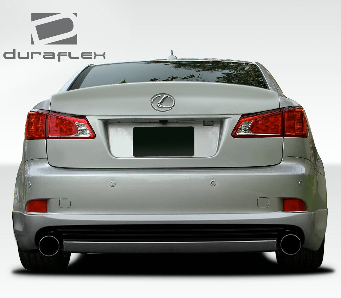 2009-2010 Lexus IS Series IS250 IS350 Duraflex W-1 Body Kit - 5 Piece - Includes W-1 Front Lip Under Spoiler Air Dam (108676) W-1 Side Skirts Rocker Panels (107774) W-1 Rear Lip Under Spoiler Air Dam (108677) W-1 Rear Wing Trunk Lid Spoiler (108678)