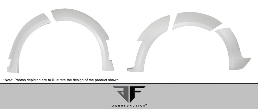 2012-2015 Land Rover Range Rover Evoque 5DR AF-1 Fender Flares ( GFK ) - 12 Piece