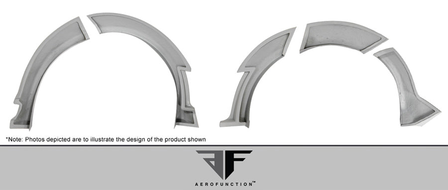 2012-2015 Land Rover Range Rover Evoque 5DR AF-1 Fender Flares ( GFK ) - 12 Piece