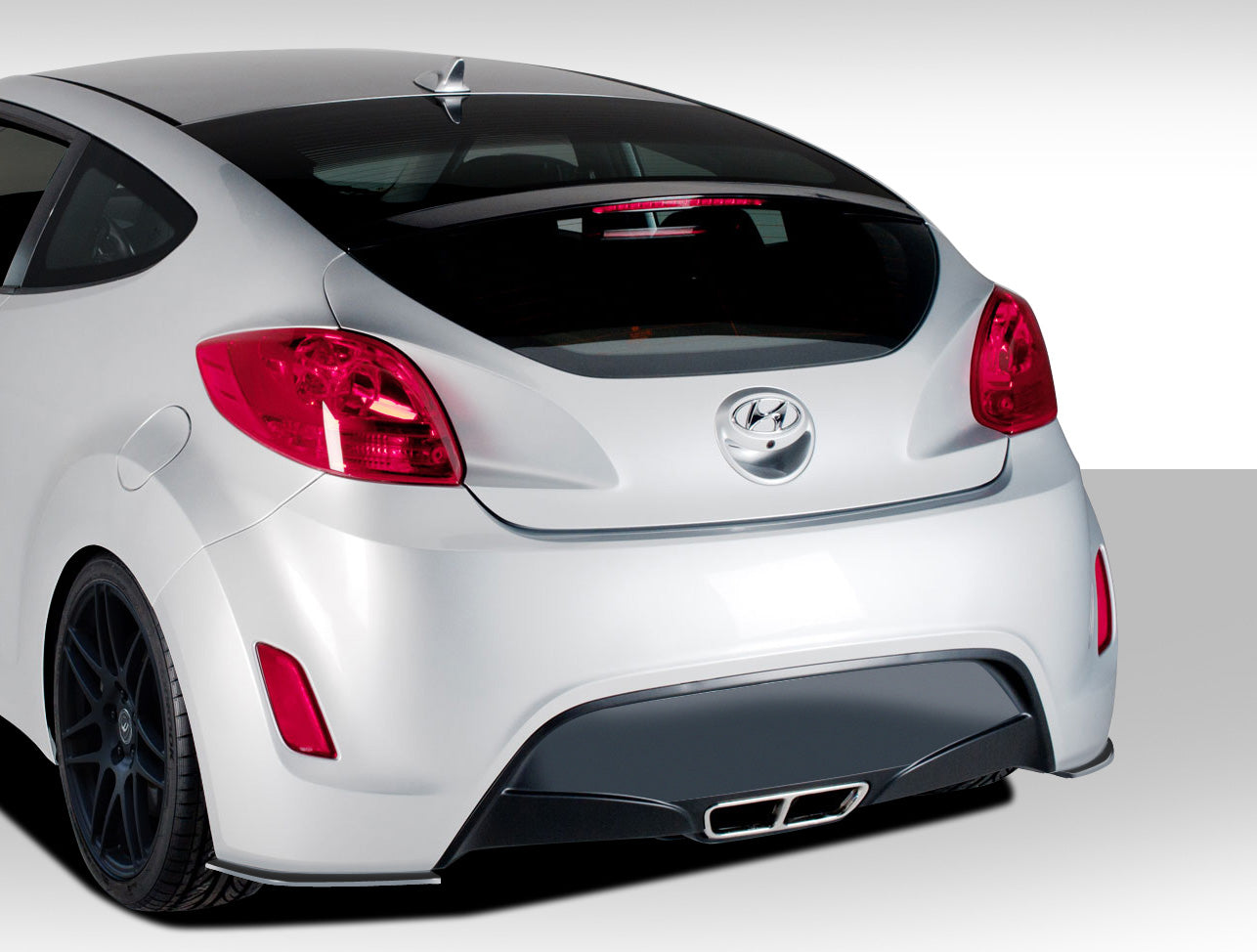 2012-2017 Hyundai Veloster Duraflex GT Racing Rear Splitters - 2 Piece