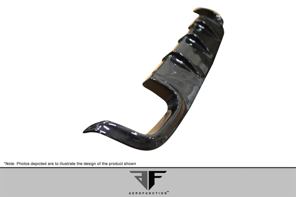 2010-2013 Mercedes E Class W212 AMG Sport Carbon AF-3 Rear Diffuser ( CFP ) - 1 Piece