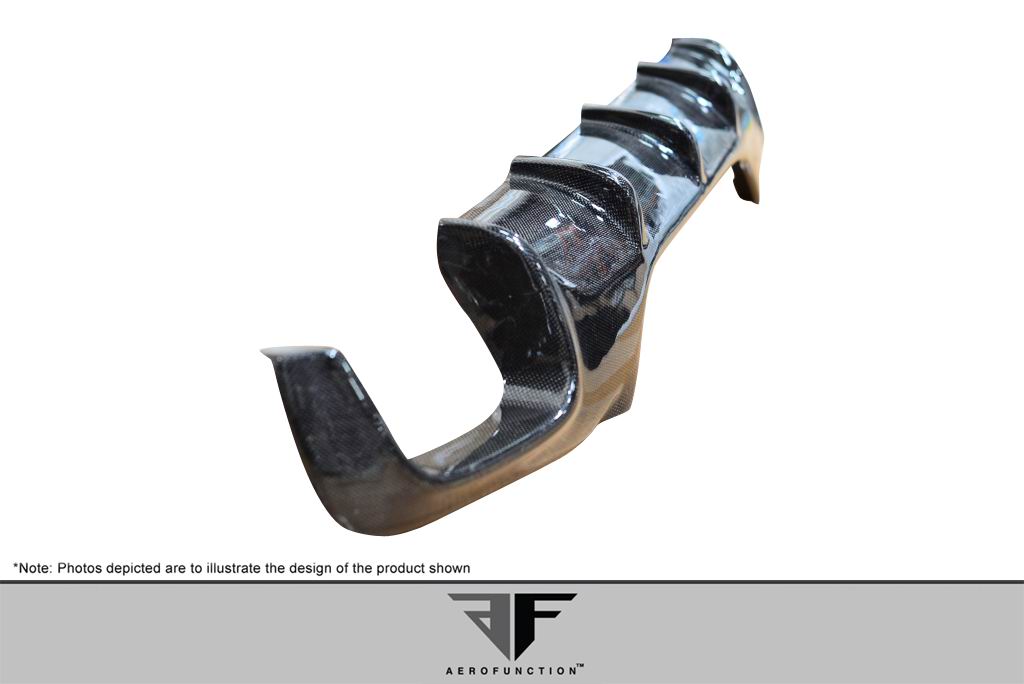 2006-2010 BMW M6 E63 E64 Convertible / 2DR Carbon AF-1 Rear Diffuser ( CFP ) - 1 Piece