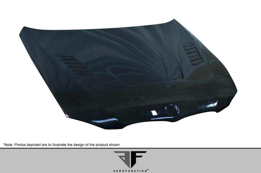 2007-2010 BMW 3 Series E92 2dr E93 Convertible Carbon AF-1 Hood ( CFP ) - 1 Piece