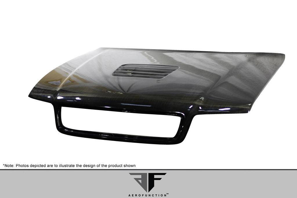 1996-2001 Audi A4 S4 B5 Carbon AF-1 Hood ( CFP ) - 1 Piece