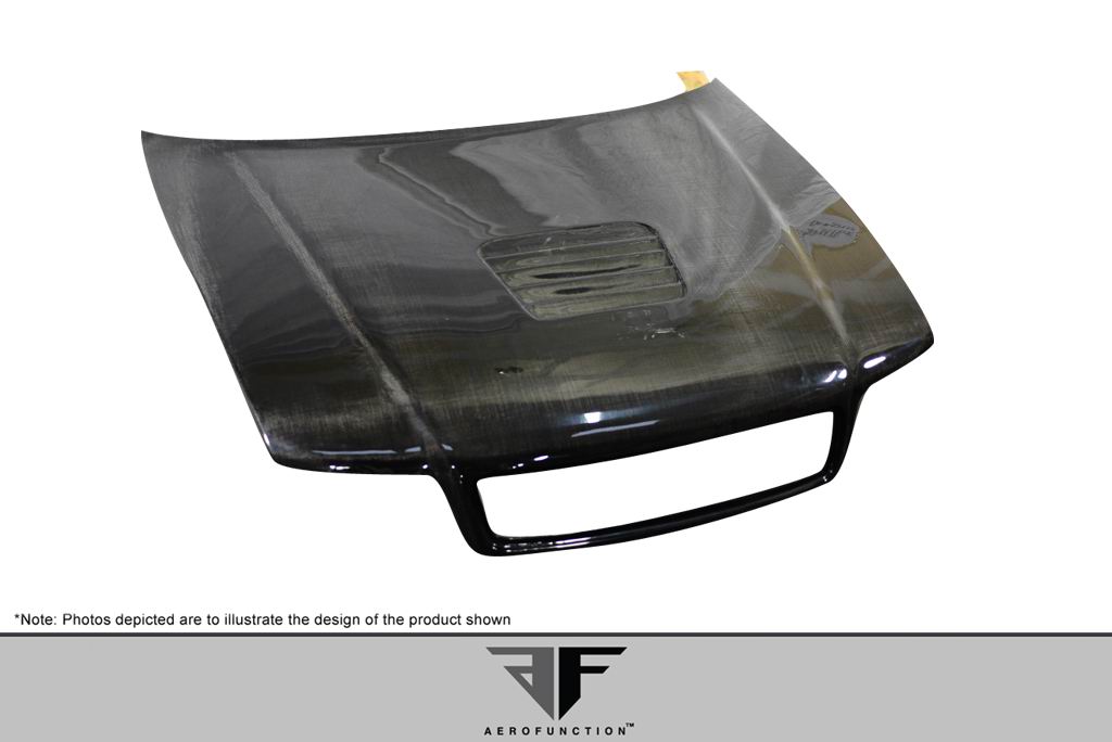 1996-2001 Audi A4 S4 B5 Carbon AF-1 Hood ( CFP ) - 1 Piece