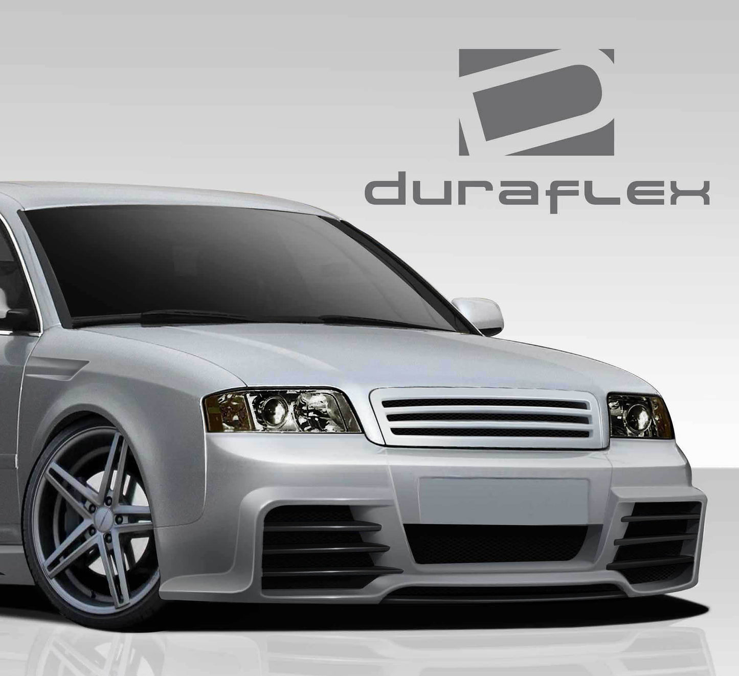 1998-2004 Audi A6 C5 Duraflex CT-R Body Kit - 4 Piece - Includes CT-R Front Bumper Cover (108958) CT-R Side Skirt Rocker Panels (108959) CT-R Rear Bumper Cover (108960)