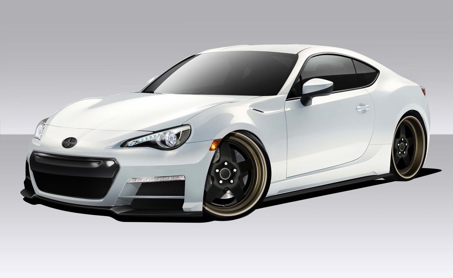 2013-2018 Scion FR-S Toyota 86 Subaru BRZ Duraflex 86-R Body Kit - 4 Piece - Includes 86-R Front Bumper Cover (109049) 86-R Side Skirt Rocker Panels (109050) 86-R Rear Bumper Cover (109051)