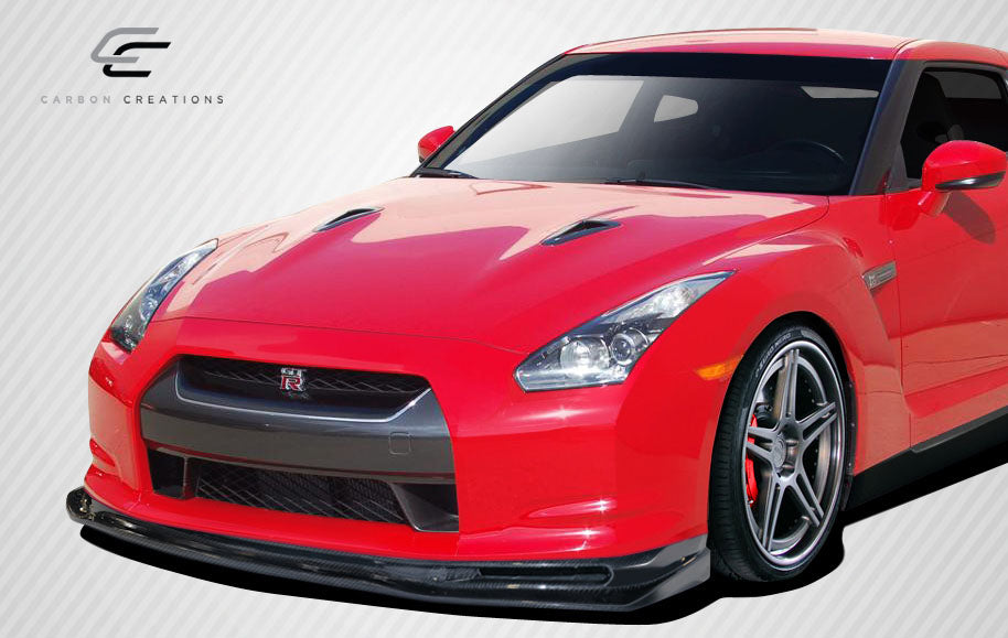 2009-2011 Nissan GT-R R35 Carbon Creations Eros Version 5 Front Lip Under Spoiler Air Dam - 1 Piece