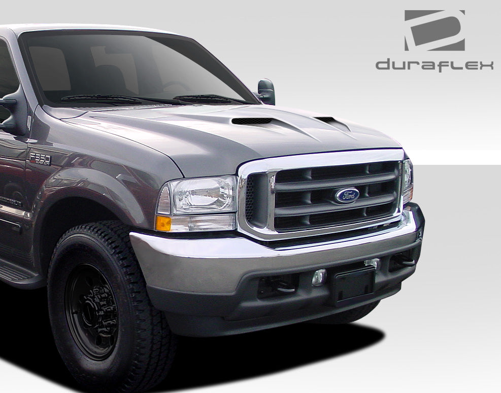 1999-2007 Ford Super Duty F250 F350 F450 F550 / 2000-2005 Ford Excursion Duraflex CVX Version 2 Hood - 1 Piece