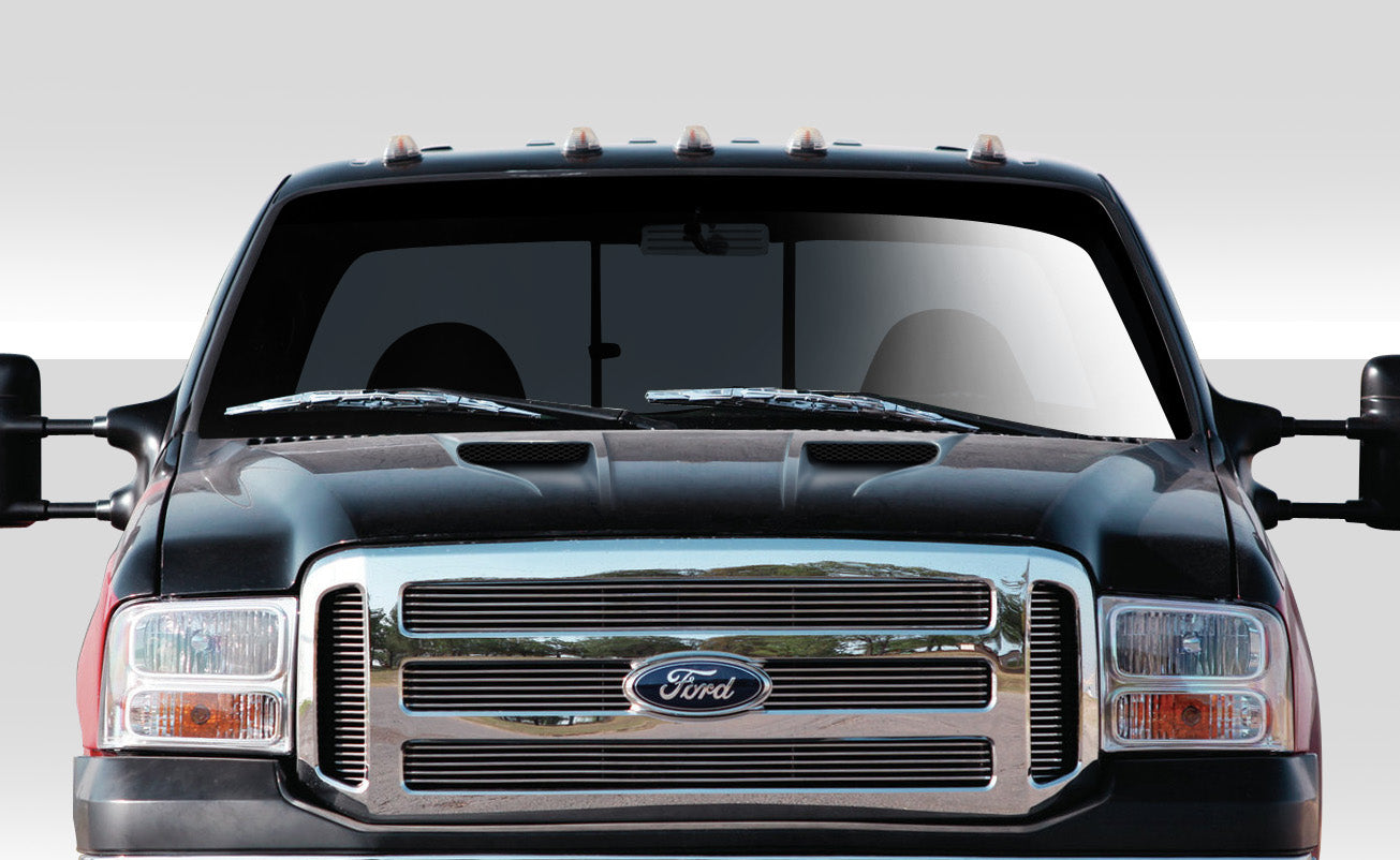 1999-2007 Ford Super Duty F250 F350 F450 F550 / 2000-2005 Ford Excursion Duraflex CVX Version 2 Hood - 1 Piece