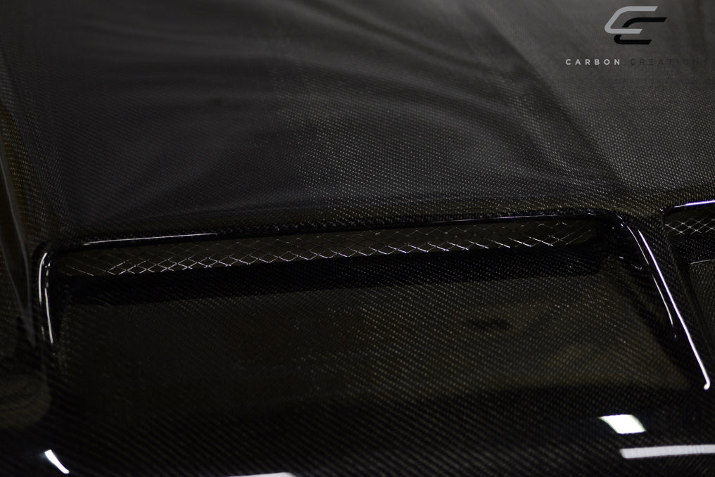 2010-2012 Ford Mustang Carbon Creations GT500 Hood - 1 Piece