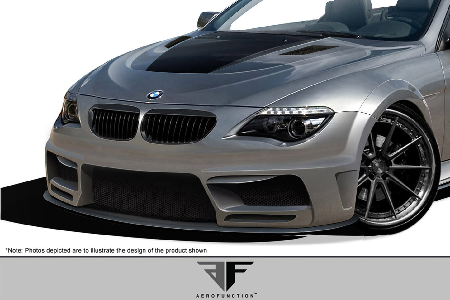 2004-2010 BMW 6 Series E63 E64 2DR Convertible AF-2 Wide Body Front Bumper Cover ( GFK ) - 1 Piece