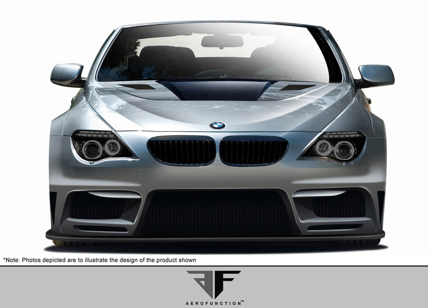 2004-2010 BMW 6 Series E63 E64 2DR Convertible AF-2 Wide Body Front Lip Under Air Dam Spoiler ( GFK ) - 1 Piece