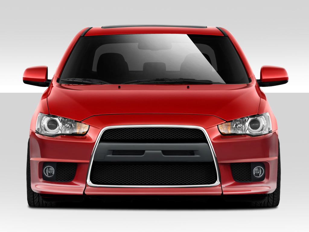 2008-2017 Mitsubishi Lancer Duraflex Evo X V2 Body Kit - 4 Piece - Includes Evo X V2 Front Bumper Cover (109320) Evo X Look Side Skirt Rocker Panels (106954) Evo X V2 Rear Bumper Cover (109321)
