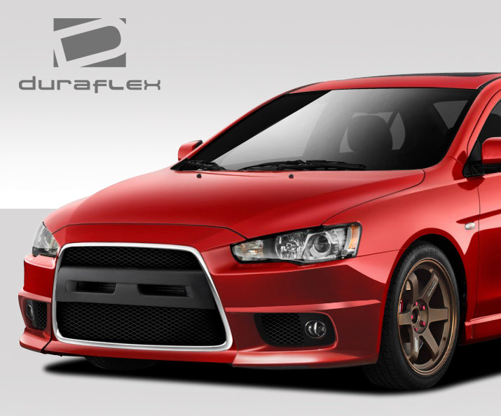 2008-2017 Mitsubishi Lancer Duraflex Evo X V2 Front Bumper Cover - 1 Piece