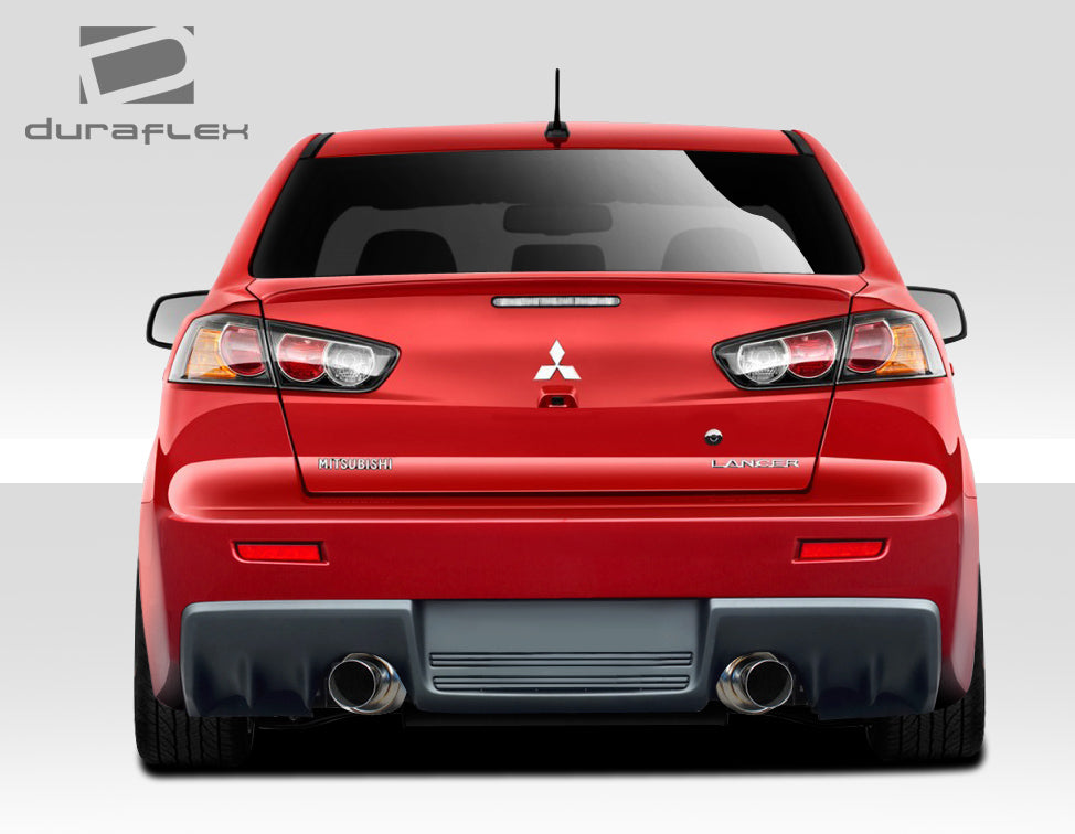 2008-2017 Mitsubishi Lancer Duraflex Evo X V2 Rear Bumper Cover - 1 Piece