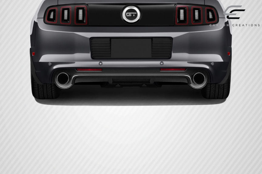 2013-2014 Ford Mustang Carbon Creations Boss Look Rear Diffuser - 1 Piece
