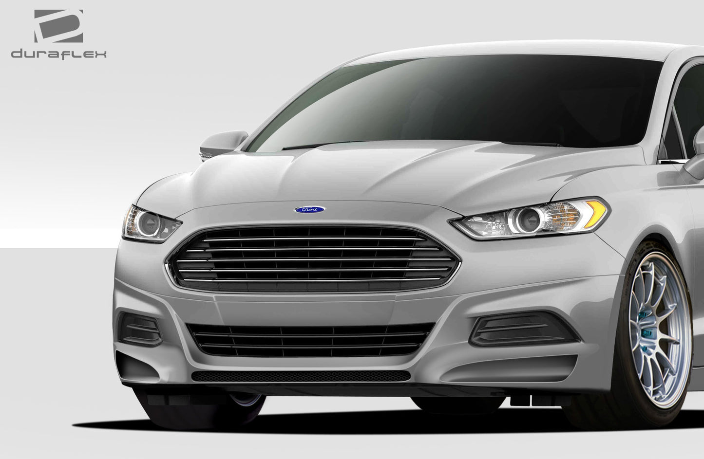 2013-2016 Ford Fusion Duraflex Racer Front Lip Under Spoiler Air Dam - 1 Piece