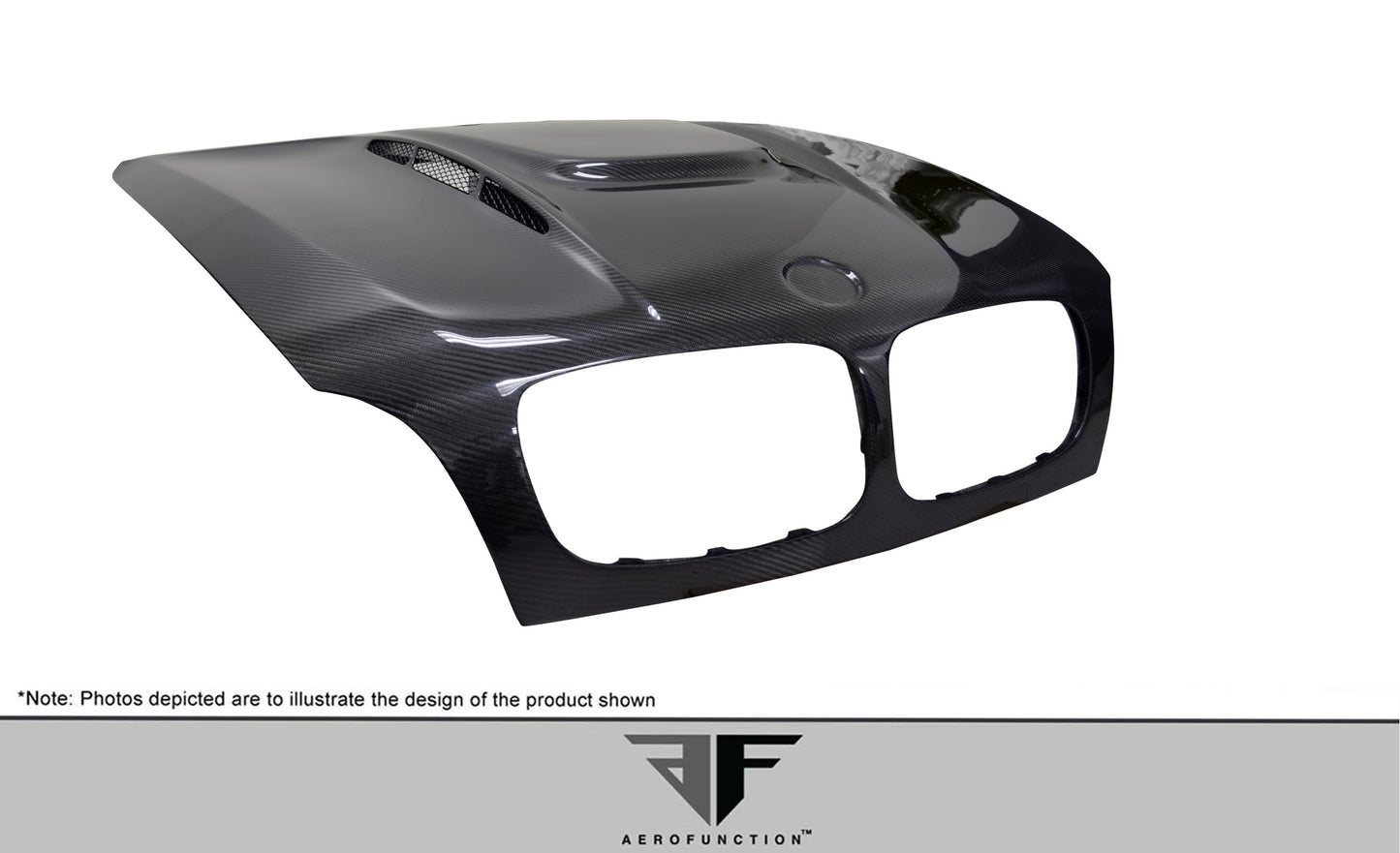 2008-2014 BMW X6 X6M E71 2007-2013 BMW X5 E70 Carbon AF-5 Hood ( CFP ) - 1 Piece