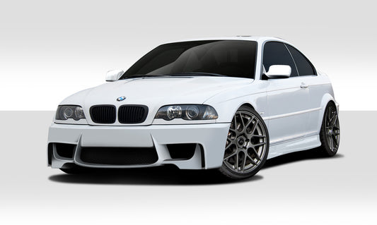 1999-2006 BMW 3 Series E46 Duraflex 1M Look Body Kit - 4 Piece - Includes 1M Look Front Bumper Cover (109313) R-1 Side Skirt Rocker Panels (102451) M3 Look Rear Bumper Cover (108623)