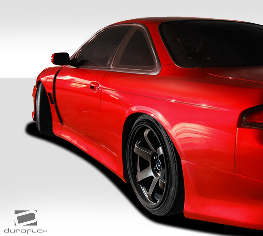 1995-1998 Nissan 240SX S14 Duraflex V-Speed Wide Body Side Skirt Rocker Panels - 2 Piece