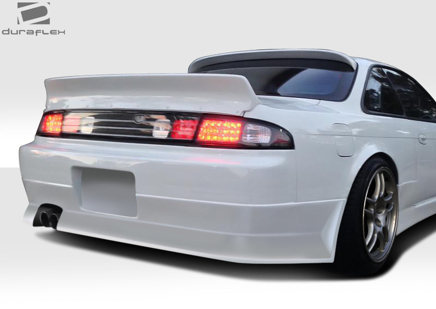 1995-1998 Nissan 240SX S14 Duraflex V-Speed Wide Body Rear Bumper Cover - 1 Piece