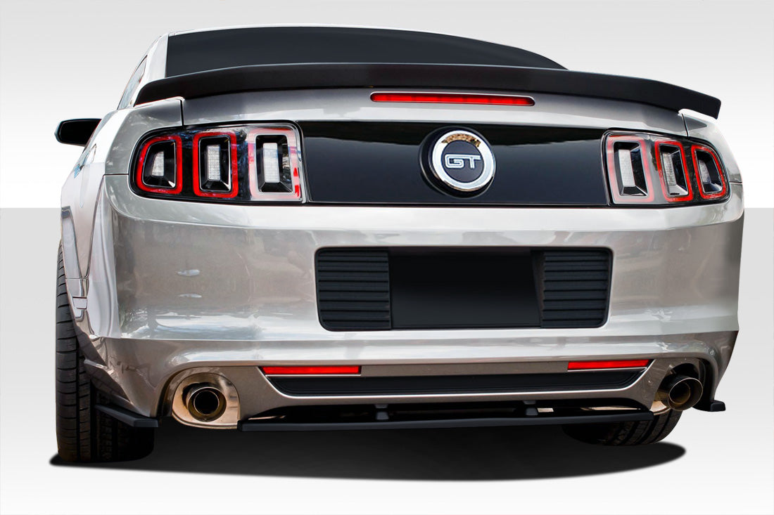 2013-2014 Ford Mustang Duraflex R500 Body Kit - 7 Piece - Includes R500 Front Lip Under Air Dam Spoiler (109523) R-Spec Side Skirt Splitters (107607) R500 Rear Splitter (109593) R500 Wing Trunk Lid Spoiler (109591)