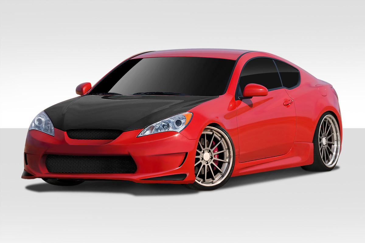 2010-2012 Hyundai Genesis Coupe 2DR Duraflex AM-S GT Body Kit - 4 Piece - Includes AM-S GT Front Bumper Cover (109594) AM-S GT Side Skirt Rocker Panels (109595) AM-S GT Rear Bumper Cover (109596)