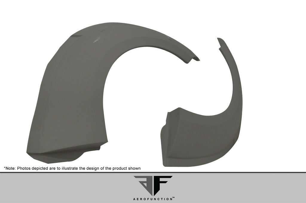 2004-2008 Lamborghini Gallardo AF-1 Wide Body Rear Fender Flares ( GFK ) - 2 Piece