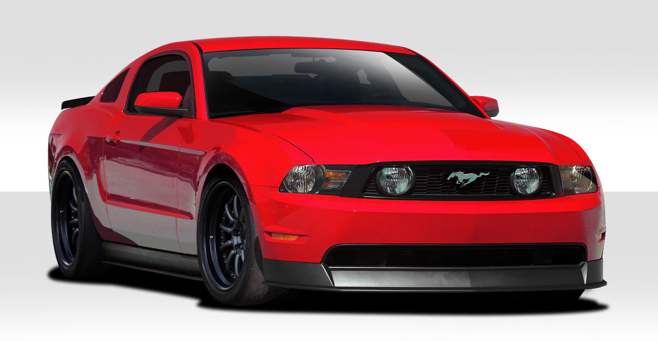 2010-2012 Ford Mustang Duraflex R500 Body Kit - 7 Piece - Includes R500 Front Lip Under Air Dam Spoiler (109522) R-Spec Side Skirt Splitters (107607) R500 Rear Diffuser Splitter (109592) R500 Wing Trunk Lid Spoiler (109591)
