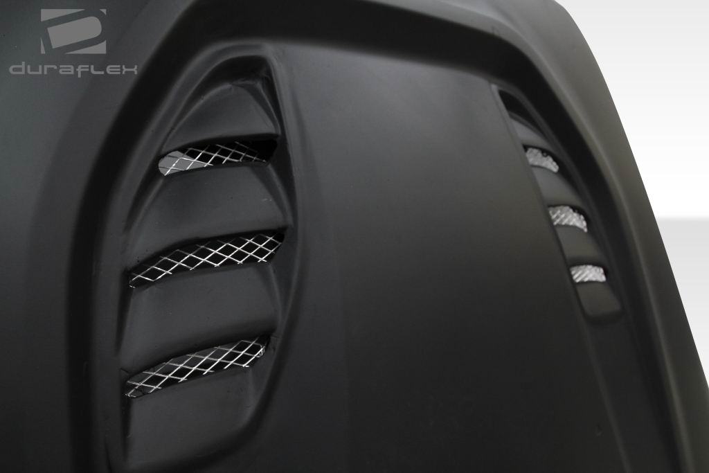 2007-2018 Jeep Wrangler Duraflex Power Dome Hood - 1 Piece