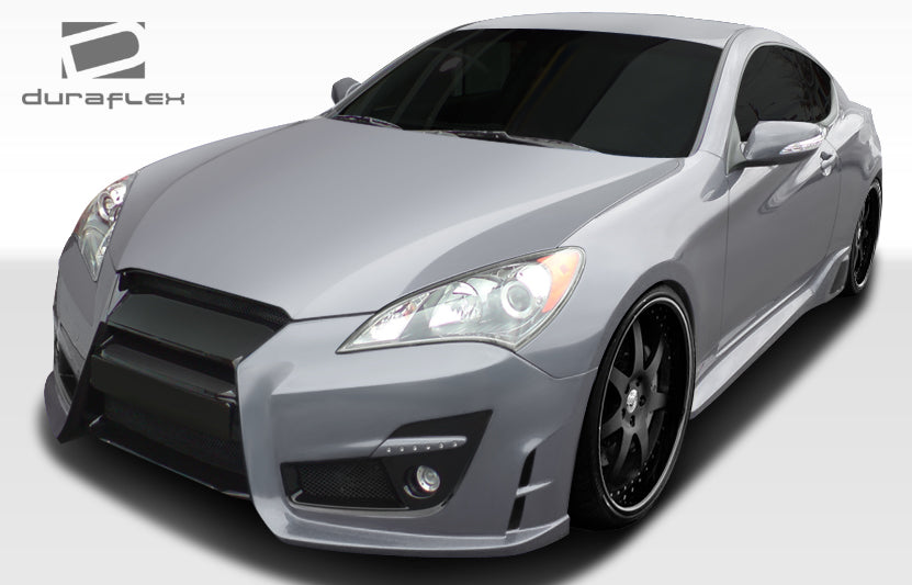 2010-2012 Hyundai Genesis Coupe 2DR Duraflex TP-R Body Kit - 6 Piece - Includes TP-R Front Bumper Cover (107749) TP-R Side Skirts Rocker Panels (107750) TP-R Rear Lip Under Spoiler Air Dam Add On Bumper Spat Extensions (107751)