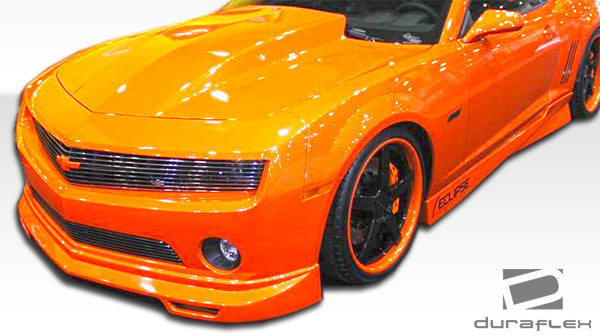 2010-2013 Chevrolet Camaro V6 Duraflex Racer Body Kit - 4 Piece - Includes Racer Front Lip Under Spoiler Air Dam (105981) Racer Side Skirts Rocker Panels (105983) Racer Rear Lip Under Spoiler Air Dam (105984)