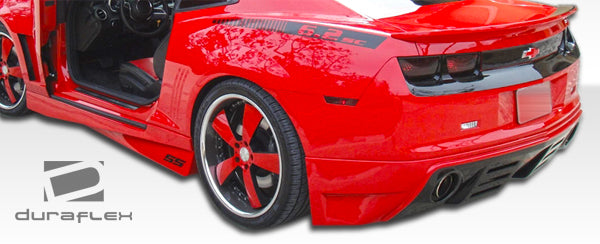 2010-2013 Chevrolet Camaro V6 Duraflex Racer Body Kit - 4 Piece - Includes Racer Front Lip Under Spoiler Air Dam (105981) Racer Side Skirts Rocker Panels (105983) Racer Rear Lip Under Spoiler Air Dam (105984)