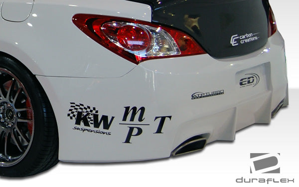 2010-2012 Hyundai Genesis Coupe 2DR Duraflex MS-R Body Kit - 4 Piece - Includes MS-R Front Lip Under Spoiler Air Dam (105974) Circuit Side Skirts Rocker Panels (105829) Circuit Rear Bumper Cover (105830)