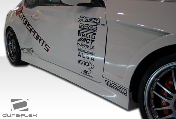 2010-2012 Hyundai Genesis Coupe 2DR Duraflex MS-R Body Kit - 4 Piece - Includes MS-R Front Lip Under Spoiler Air Dam (105974) Circuit Side Skirts Rocker Panels (105829) Circuit Rear Bumper Cover (105830)