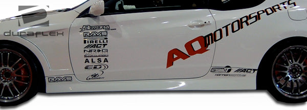 2010-2012 Hyundai Genesis Coupe 2DR Duraflex MS-R Body Kit - 4 Piece - Includes MS-R Front Lip Under Spoiler Air Dam (105974) Circuit Side Skirts Rocker Panels (105829) Circuit Rear Bumper Cover (105830)