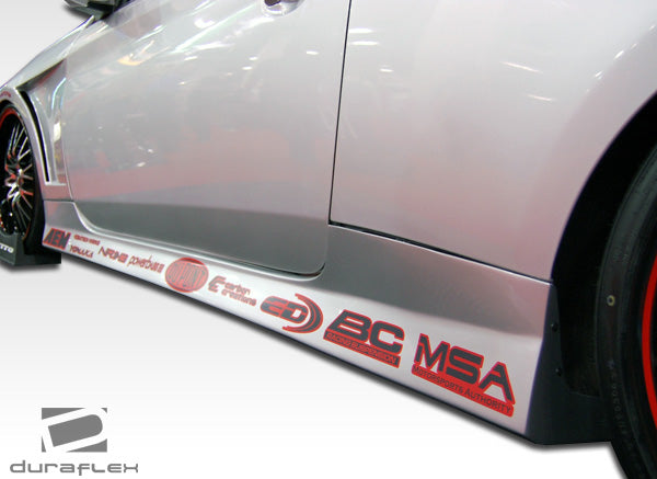 2010-2012 Hyundai Genesis Coupe 2DR Duraflex MS-R Body Kit - 4 Piece - Includes MS-R Front Lip Under Spoiler Air Dam (105974) Circuit Side Skirts Rocker Panels (105829) Circuit Rear Bumper Cover (105830)