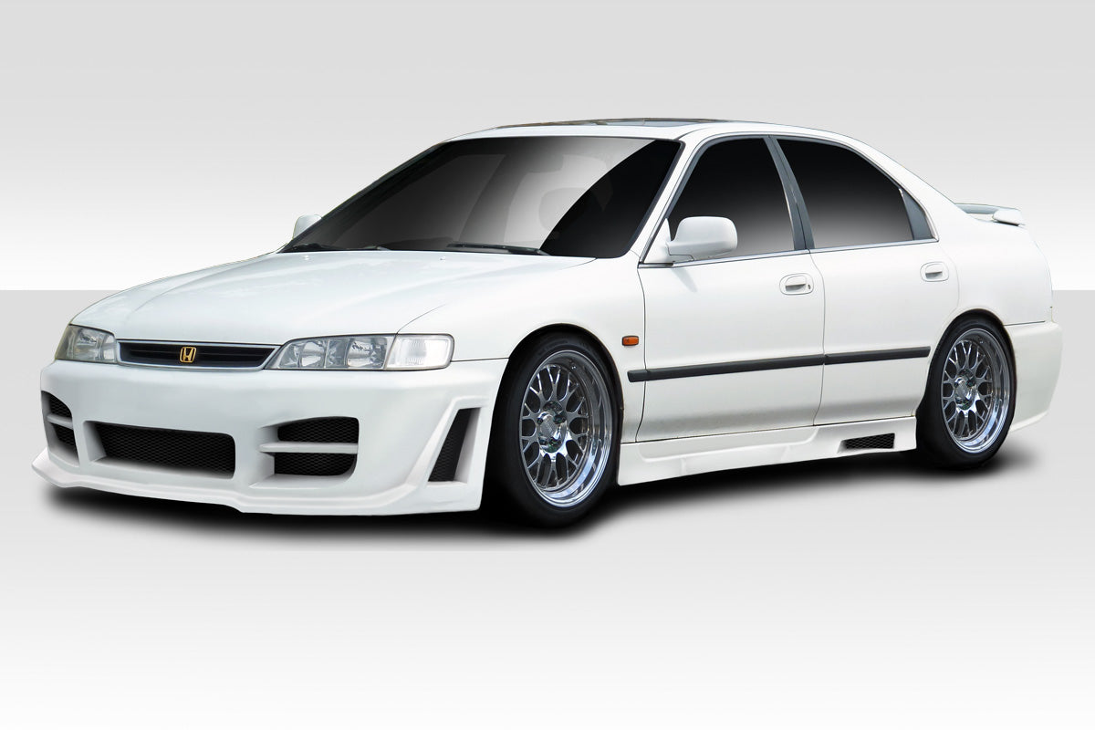 1994-1995 Honda Accord 4DR Duraflex R34 Body Kit - 4 Piece - Includes R34 Front Bumper Cover (101476) Spyder Rear Bumper Cover (101463) Spyder Side Skirts Rocker Panels (101450)