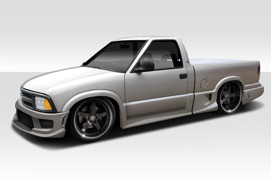 1994-2004 Chevrolet S-10 Standard Cab Duraflex Drifter Body Kit - 6 Piece - Includes Drifter Front Bumper Cover (101417) Drifter Rear Bumper Cover (101418) Drifter Side Skirts Rocker Panels ( 101421)