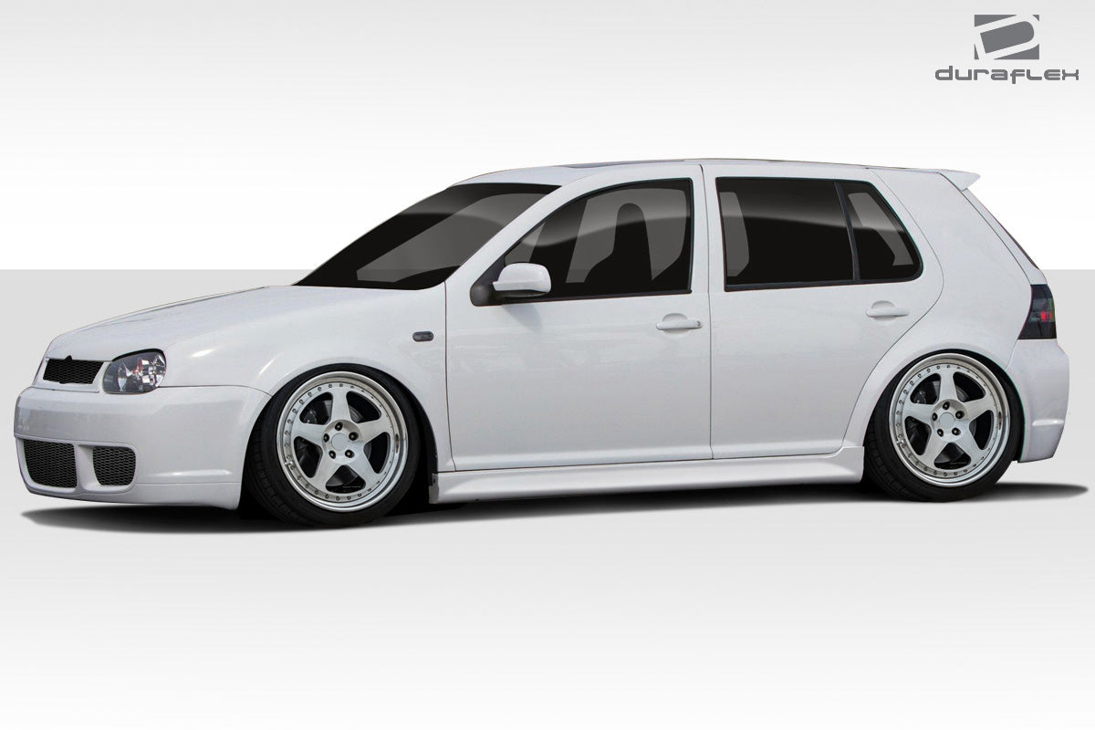 1999-2005 Volkswagen Golf GTI 4DR Duraflex R32 Body Kit - 4 Piece - Includes R32 Front Bumper Cover (102181) R32 Rear Bumper Cover (102182) R32 Side Skirts Rocker Panels (102183)