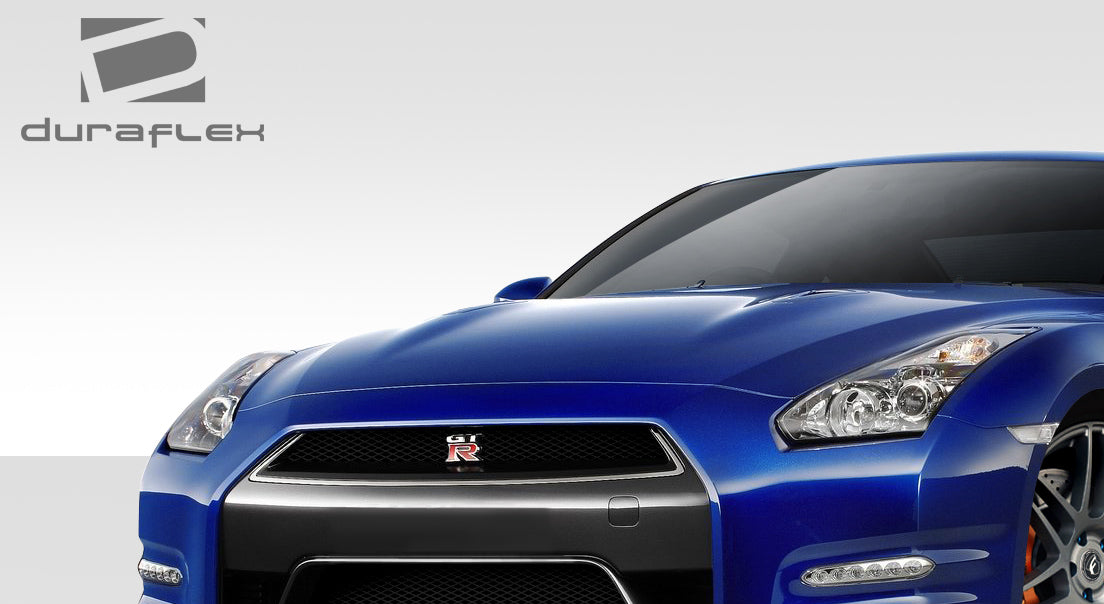 2009-2016 Nissan GT-R R35 Duraflex OEM Facelift Look Conversion Front Grille - 1 Piece