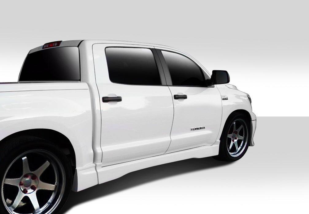 2007-2014 Toyota Tundra Crew Max Duraflex BT-1 Side Skirts Rocker Panels - 4 Piece