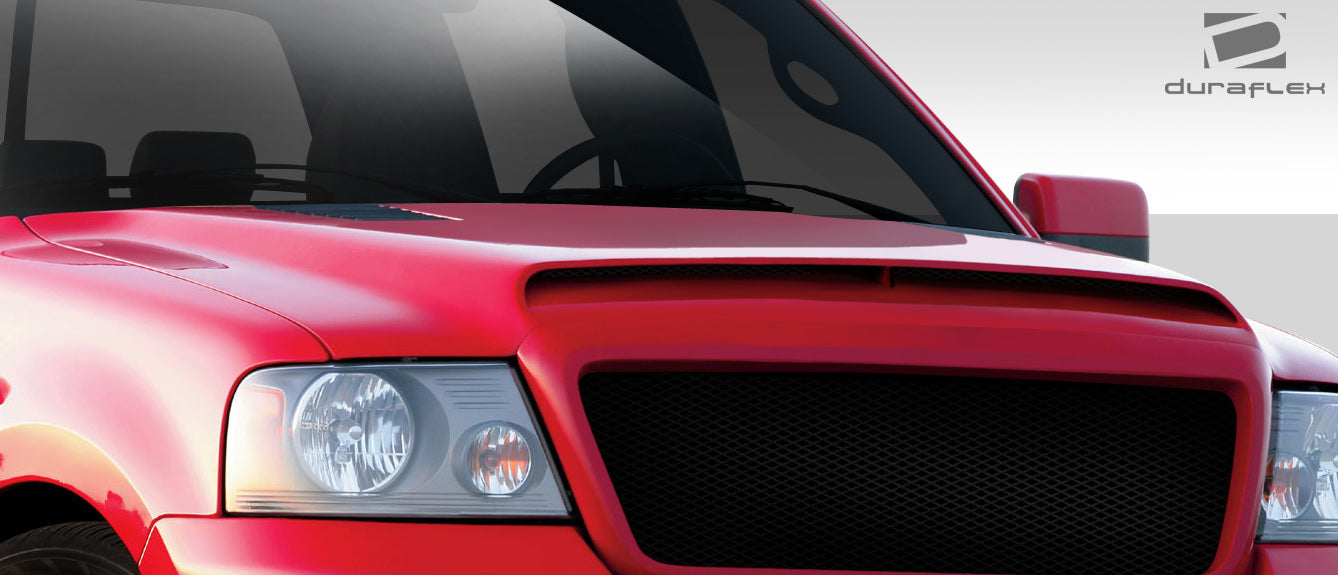 2004-2008 Ford F-150 / 2006-2008 Lincoln Mark LT Duraflex Super Snake Look Hood - 1 Piece