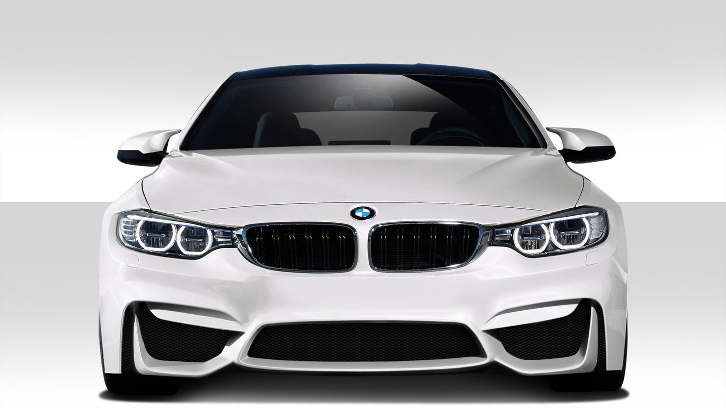 2014-2020 BMW 4 Series F32 Couture Duraflex M4 Look Body Kit - 5 Piece - Includes M4 Look Front Bumper Cover (112227), M4 Look Side Skirt Rocker Panels (112228), M4 Look Rear Bumper Cover (112229), M4 Look Rear Diffuser (112518)