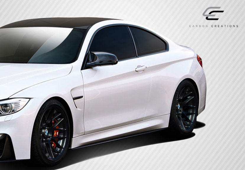 2014-2020 BMW M4 F82 / 4 Series F32 Carbon Creations M Performance Look Side Skirt Splitters - 2 Piece