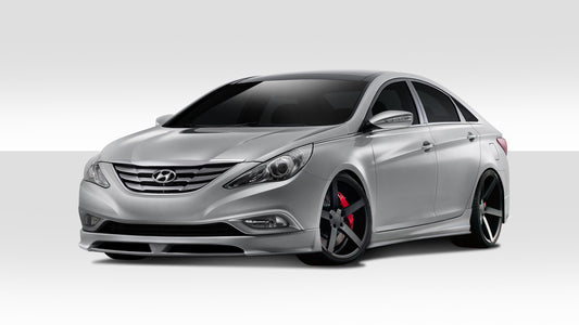 2011-2013 Hyundai Sonata Duraflex Racer Body Kit - 4 Piece - Includes Racer Front Lip Under Air Dam Spoiler (112241) Racer Side Skirt Rocker Panels (112242) Racer Rear Lip Under Air Dam Spoiler (112243)