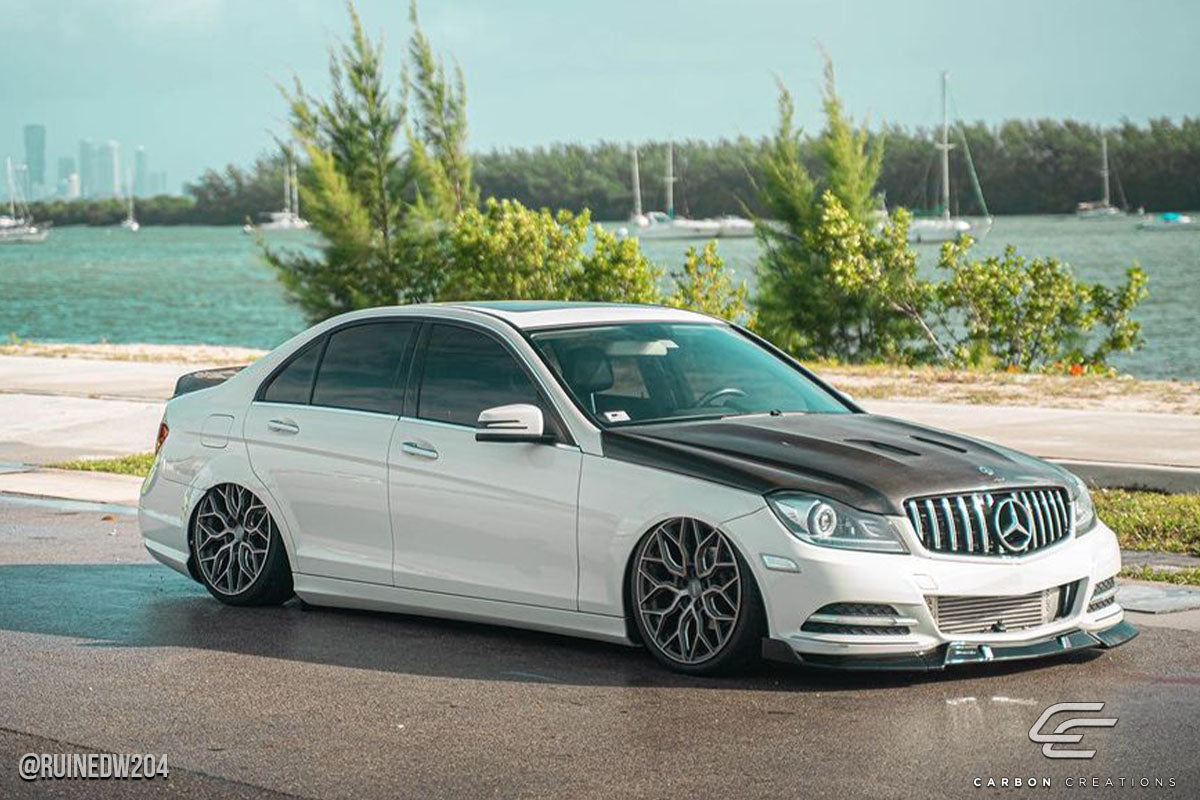 2008-2011 Mercedes C Class W204 Carbon Creations Black Series Look Hood - 1 Piece