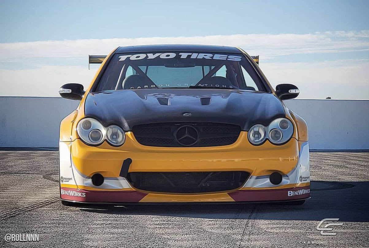 2003-2009 Mercedes CLK W209 Carbon Creations Black Series Look Hood - 1 Piece